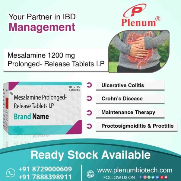 Mesalamine Prolonged Release Tablet | Plenum