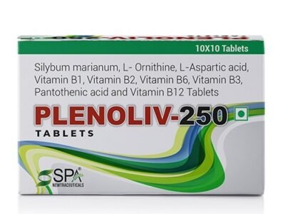 Silybum marianum L-Ornithine L-Aspartic acid Vitamin B1 B2 B6 B3 Pantothenic acid Vitamin B12 Tablets | Plenoliv-250