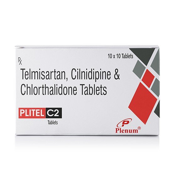 Telmisartan Cilnidipine Chlorthalidone Tablets | Plitel C2