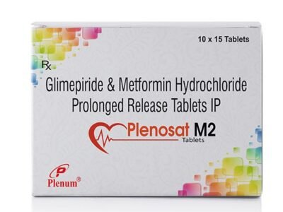Glimepiride and Metformin Hydrochloride Prolonged Release Tablets IP | Plenosat M2