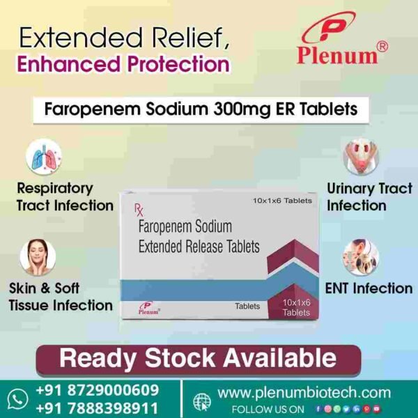 Faropenem Sodium Extended Release Tablets | Plerocin 300 ER Faropenem Sodium Extended Release Tablets | Plerocin 300 ER