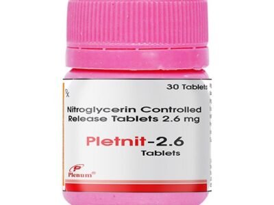 Nitroglycerin Controlled Release Tablets 2.6 Mg | Pletnit-2.6