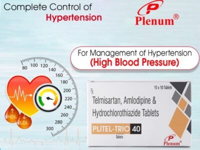 Telmisartan Amlodipine Hydrochlorothiazide Tablets | Plitel Trio 40
