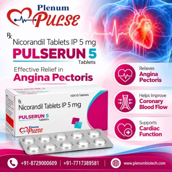 Nicorandil Tablets 5 Mg | Pulserun-5 Nicorandil Tablets 5 Mg | Pulserun-5