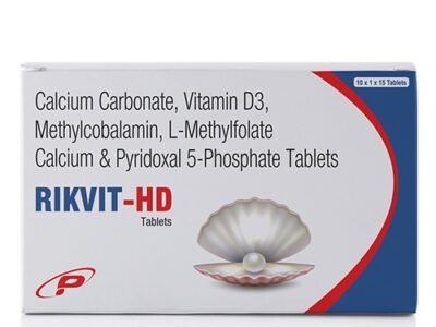 Calcium Vitamin D3 Methylcobalamin L-Methyl Folate Pyridoxal-5-Phosphate Tablets | Rikvit-HD