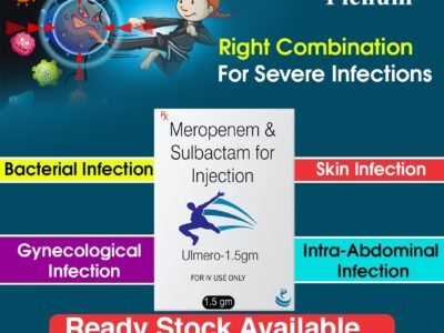 Meropenem Sulbactam for Injection 1.5 Gm | Ulmero-1.5 gm
