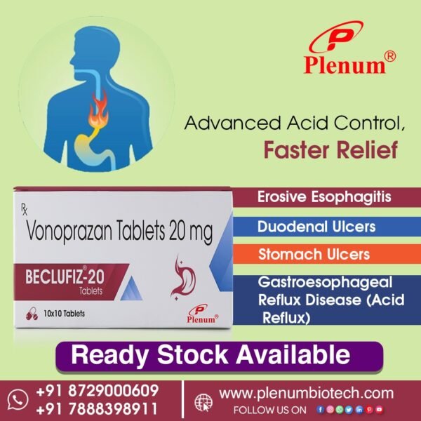 Vonoprazan 20 Mg Tablet | Beclufiz-20