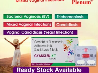 Combikit of Fluconazole Azithromycin Secnidazole Tablets | Gynaklen