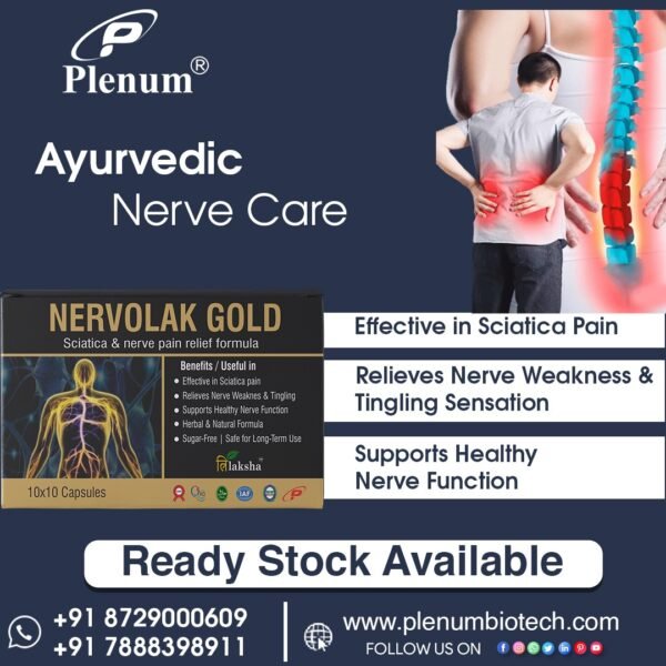 Ayurvedic Medicine For Sciatica Pain and Nerve Pain | Nervolak Gold