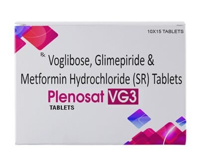 Voglibose Glimepiride Metformin Hydrochloride Tablets | Plenosat VG3
