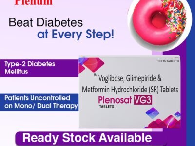 Voglibose Glimepiride Metformin Hydrochloride Tablets | Plenosat VG3