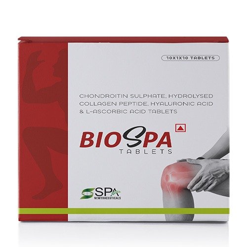 Chondroitin Collagen Hydrolysed Collagen Peptide Hyaluronic Acid Vitamin C Tablet | Biospa