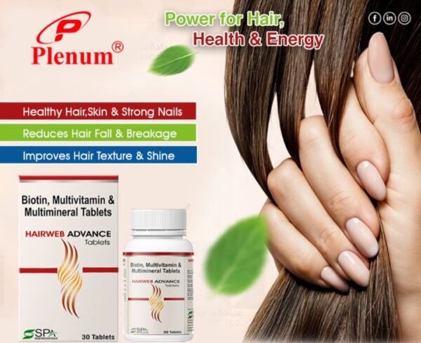 Biotin And Multivitamin Multimineral Tablets | Hairweb Advance