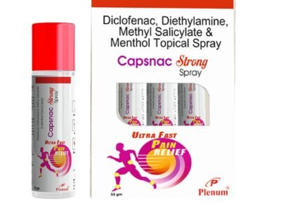 Diclofenac Diethylamine Methyl Salicylate and Menthol Topical Spray | Capsnac Strong Spray