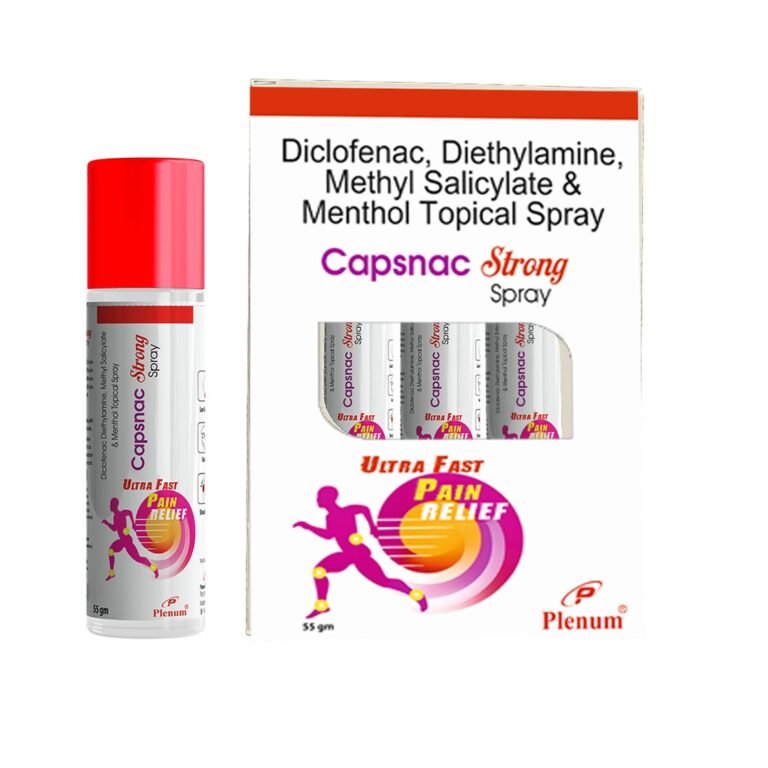 Diclofenac Diethylamine Methyl Salicylate and Menthol Topical Spray | Capsnac Strong Spray