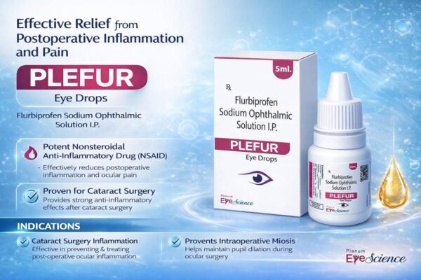 Flurbiprofen Sodium Ophthalmic Solution I.P. | Plefur Eye Drops Flurbiprofen Sodium Ophthalmic Solution I.P. | Plefur Eye Drops