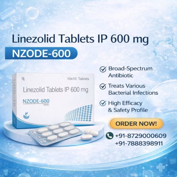 Linezolid 600 mg Tablets | NZODE-600