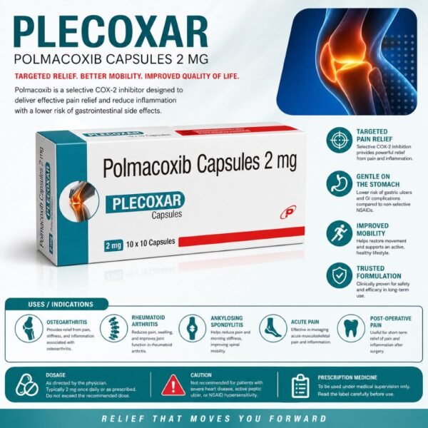 Polmacoxib 2 Mg Capsules | Plecoxar-2 Capsule