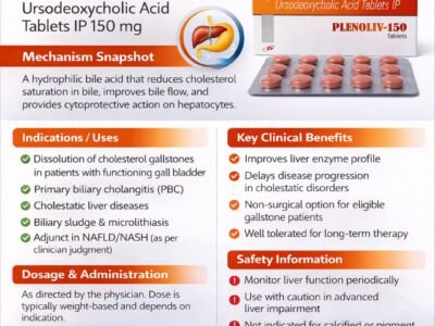 Ursodeoxycholic Acid Tablets 150 Mg | Plenoliv-150 Tablets