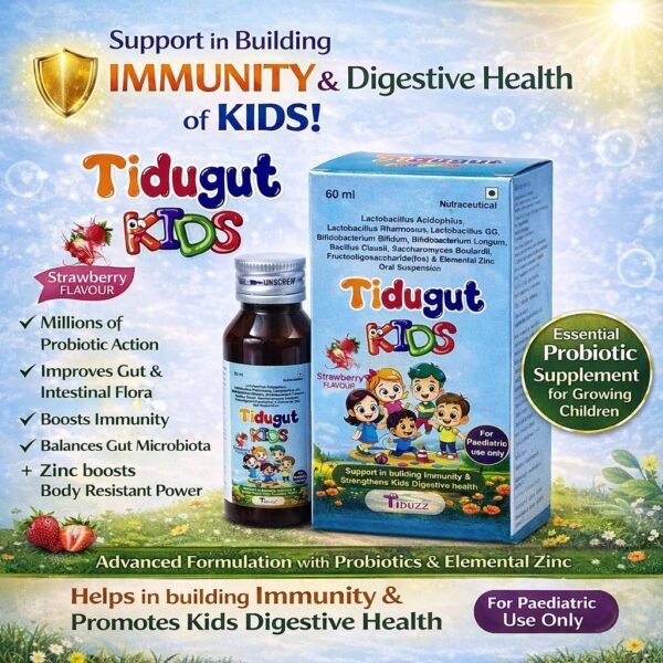 Probiotic and Zinc Supplement For Kids | Tidugut Kids