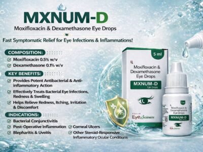 Moxifloxacin and Dexamethasone Eye Drops | Mxnum-D