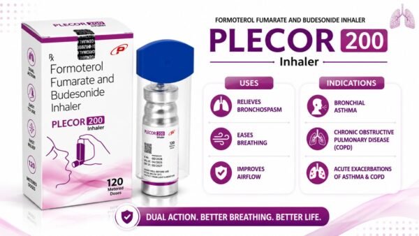 Formoterol Fumarate and Budesonide Inhaler | Plecor 200 Inhaler Formoterol Fumarate and Budesonide Inhaler | Plecor 200 Inhaler