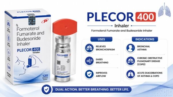 Formoterol Fumarate and Budesonide Inhaler 400 | Plecor 400 Inhaler