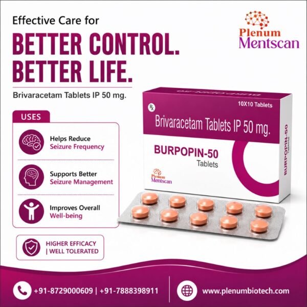 Brivaracetam Tablet 50 Mg | Burpopin-50 Brivaracetam Tablet 50 Mg | Burpopin-50
