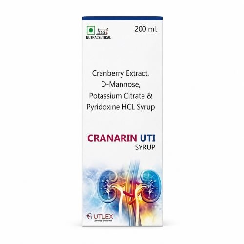 Cranberry Extract D-Mannose Potassium Citrate Pyridoxine HCL Syrup | Cranarin UTI