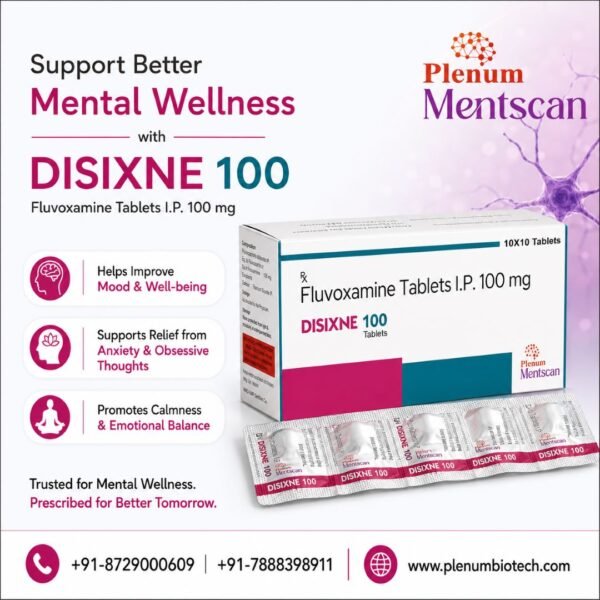 Fluvoxamine Maleate Tablet 100 Mg | Disxine-100