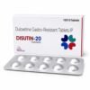 Duloxetine Hydrochloride Tablet 20 mg | Disutin-20