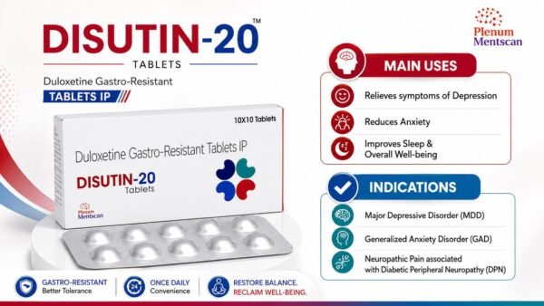 Duloxetine Hydrochloride Tablet 20 mg | Disutin-20