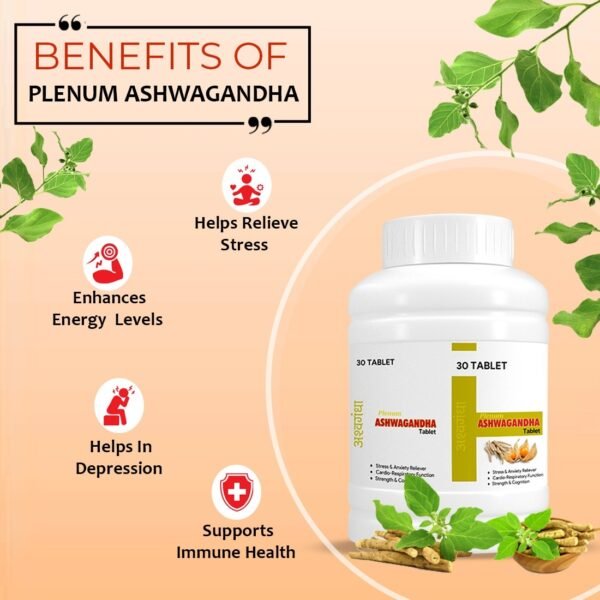Plenum Ashwagandha Tablets | 30 Tablet