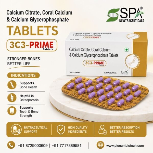 Calcium Citrate Coral Calcium And Calcium Glycerophosphate Tablets | 3C3-Prime Calcium Citrate Coral Calcium And Calcium Glycerophosphate Tablets | 3C3-Prime