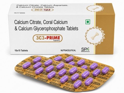 Calcium Citrate Coral Calcium And Calcium Glycerophosphate Tablets | 3C3-Prime Calcium Citrate Coral Calcium And Calcium Glycerophosphate Tablets | 3C3-Prime