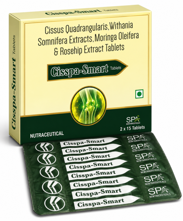 Cissus Quadrangularis, Withania Somnifera Extracts, Moringa Oleifera & Rosehip Extract Tablets