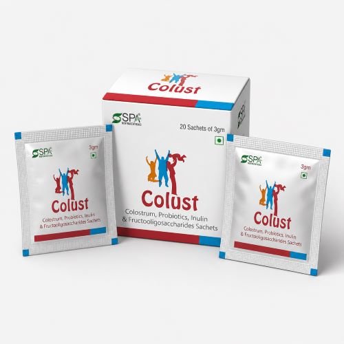 Colostrum Probiotics Inulin and Fructooligosaccharides Sachet | Colust
