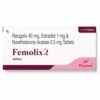 Relugolix Estradiol And Norethindrone Acetate Tablets (40mg+1mg+0.5mg) | Femolix