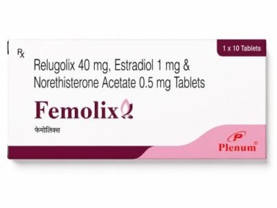 Relugolix Estradiol And Norethindrone Acetate Tablets (40mg+1mg+0.5mg) | Femolix Relugolix Estradiol And Norethindrone Acetate Tablets (40mg+1mg+0.5mg) | Femolix