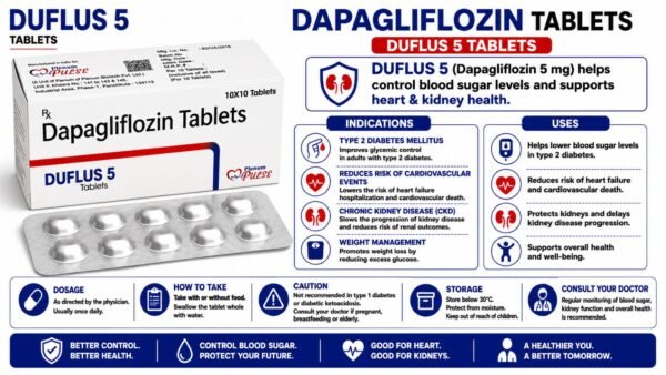 Dapagliflozin Tablets 5 Mg | Duflus-5