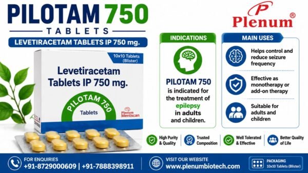 Levetiracetam Tablets 750 Mg | Pilotam 750