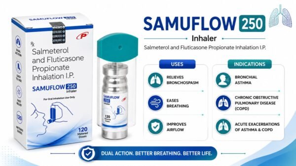 Salmeterol and Fluticasone Propionate Inhalation | Samuflow 250 Inhaler