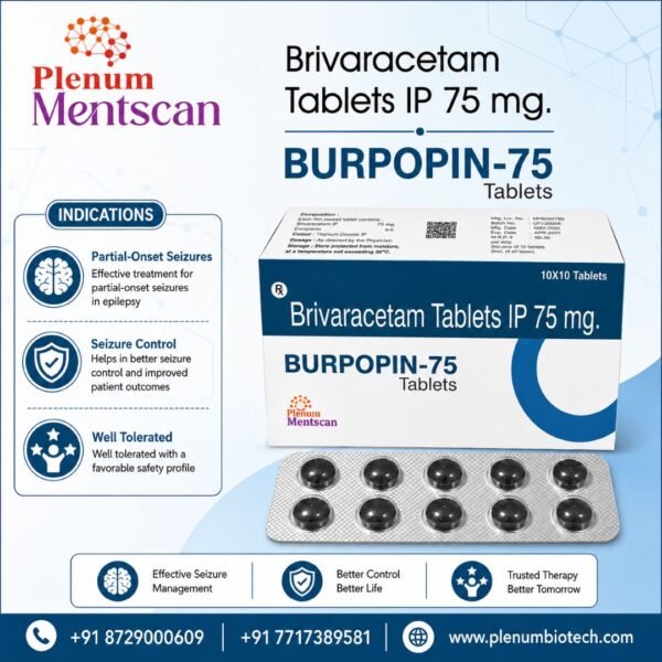 Brivaracetam 75 mg Tablets | Burpopin-75