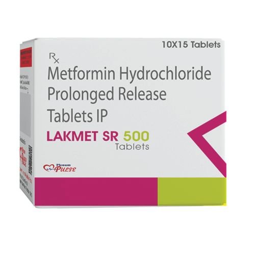 Metformin Hydrochloride Prolonged Release Tablets IP | Lakmet SR 500 Tablets