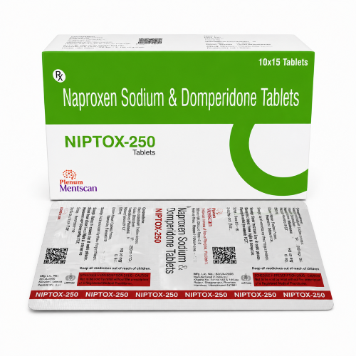 Naproxen Sodium And Domperidone Tablets | Niptox-250 Tablet