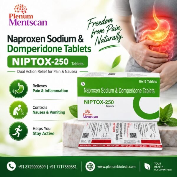 Naproxen Sodium And Domperidone Tablets | Niptox-250 Tablet Naproxen Sodium And Domperidone Tablets | Niptox-250 Tablet