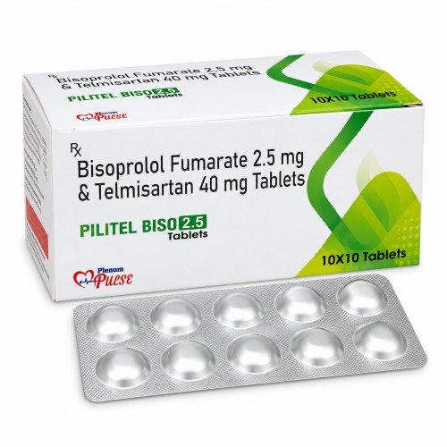 Bisoprolol Fumarate And Telmisartan Tablets | Pilitel Biso 2.5 Bisoprolol Fumarate And Telmisartan Tablets | Pilitel Biso 2.5