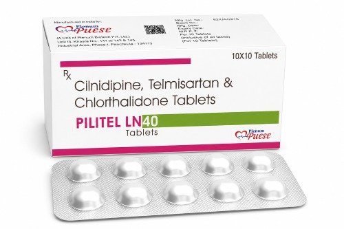 Cilnidipine Telmisartan Chlorthalidone Tablet | Pilitel LN40 Tablet Cilnidipine Telmisartan Chlorthalidone Tablet | Pilitel LN40 Tablet