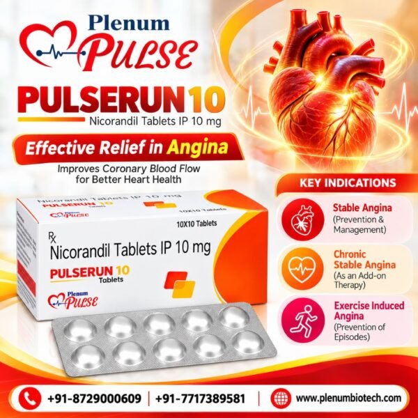 Nicorandil 10 Mg Tablet | Pulserun 10 Nicorandil 10 Mg Tablet | Pulserun 10