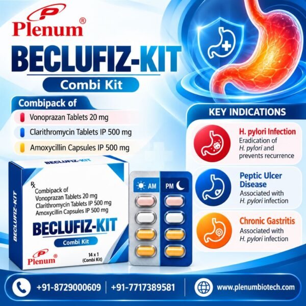 Vonoprazan Clarithromycin Amoxicillin Kit | Beclufiz-Kit